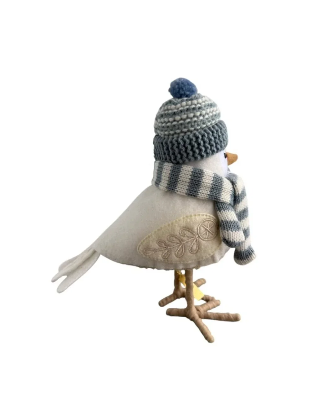 2022 Target Wondershop Winter Bird WEFT Featherly Friends Gray White Scarf NEW